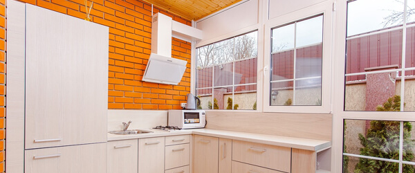bright kitchen worktops